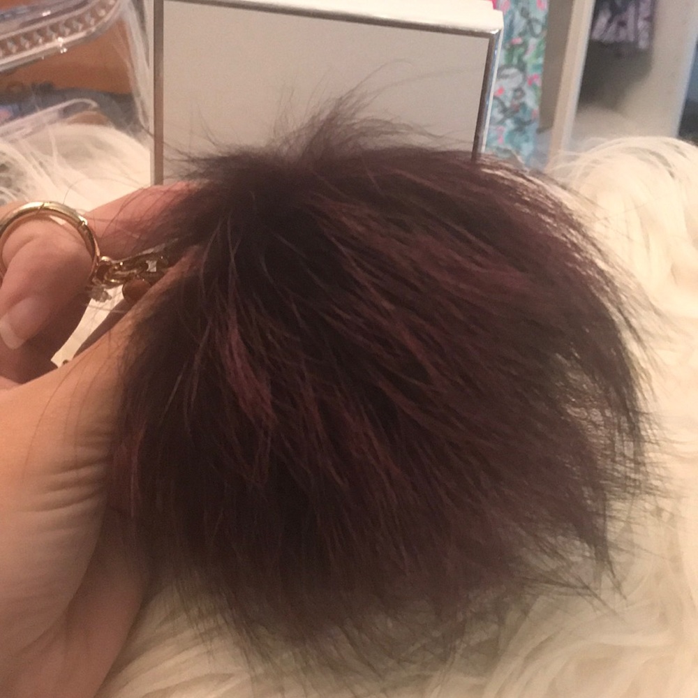 NWT MK Fox Fur Pom Pom